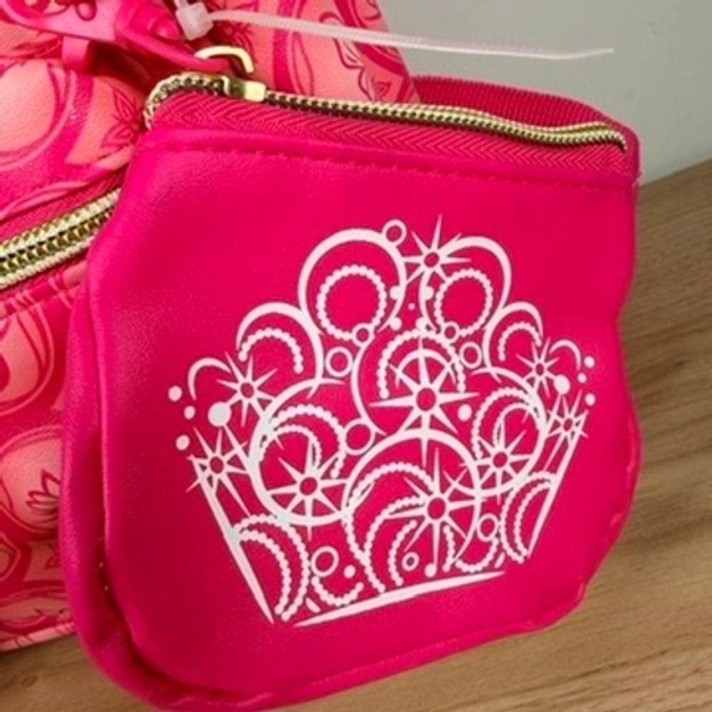 Universal Wicked Glinda Mini Backpack Pink Monogram Butterfly Charm Coin Purse - Picture 4 of 11